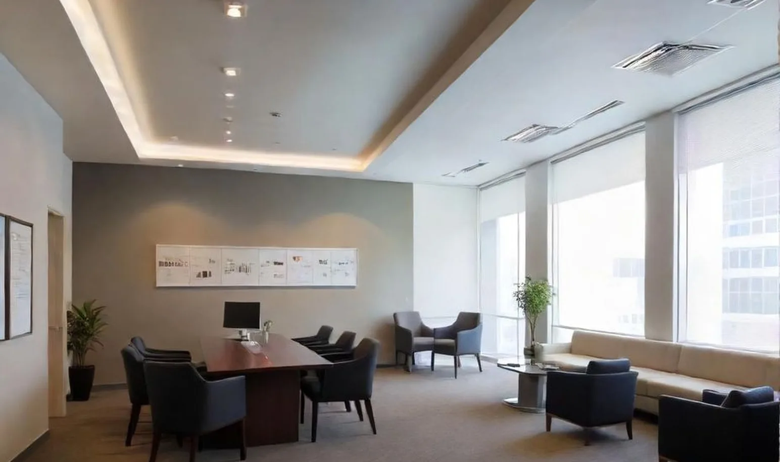 Business strategy consultation in modern office